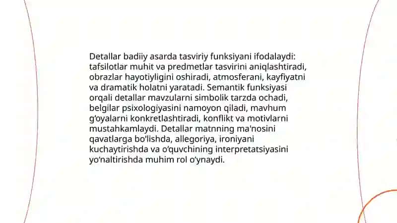 Badiiy asarda detal mavzusi 4