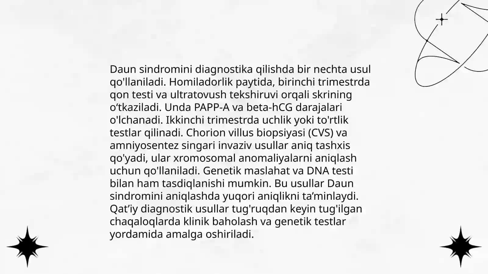 Daun sindromli bolalar haqida 4