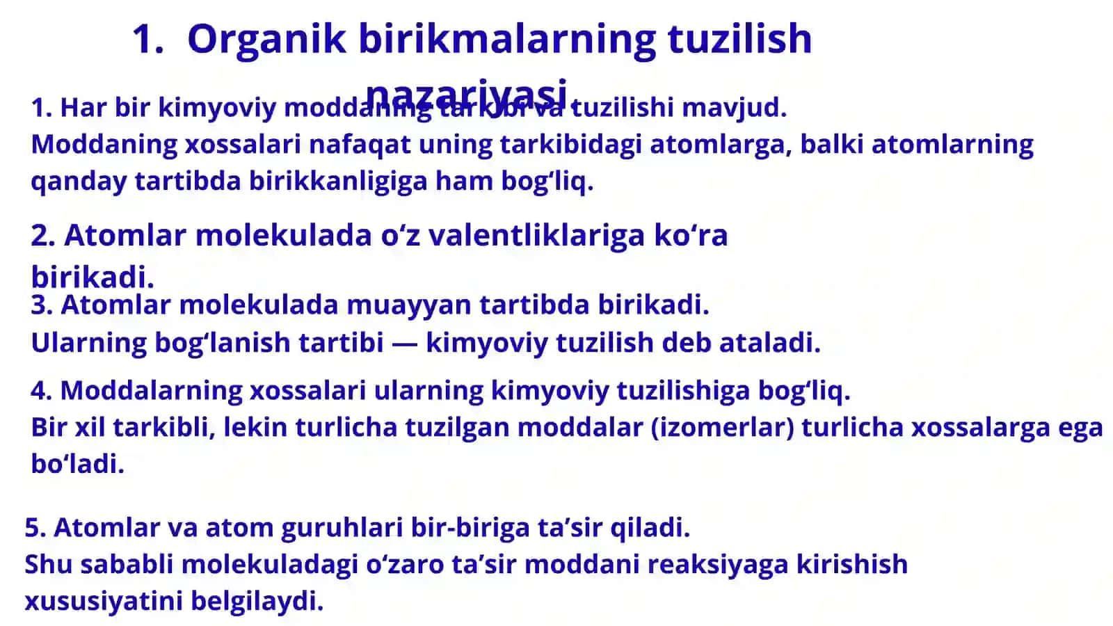Organik kimyo asoslari 4