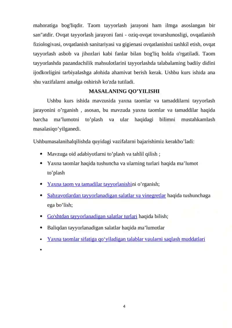 Yaxna Taom va Tamaddilarni Tayyorlash Jarayonini Tehnologiyasi 4