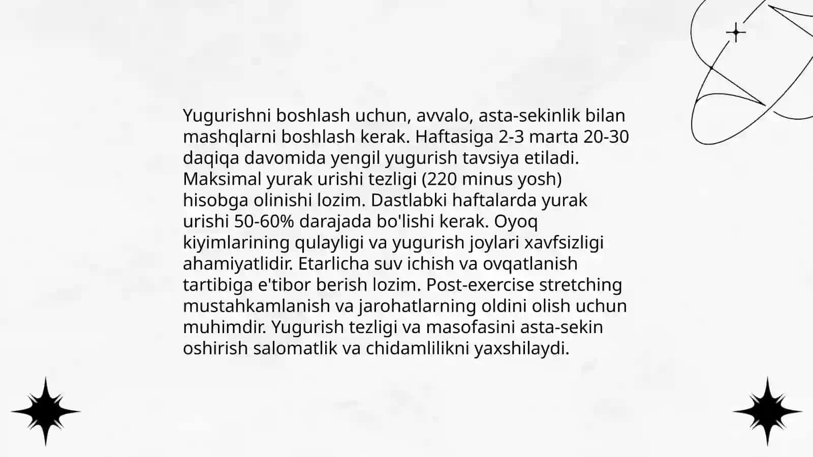 Oʻrta masofalarda yugurish turlari va ularni texnikasini oʻrganish 4