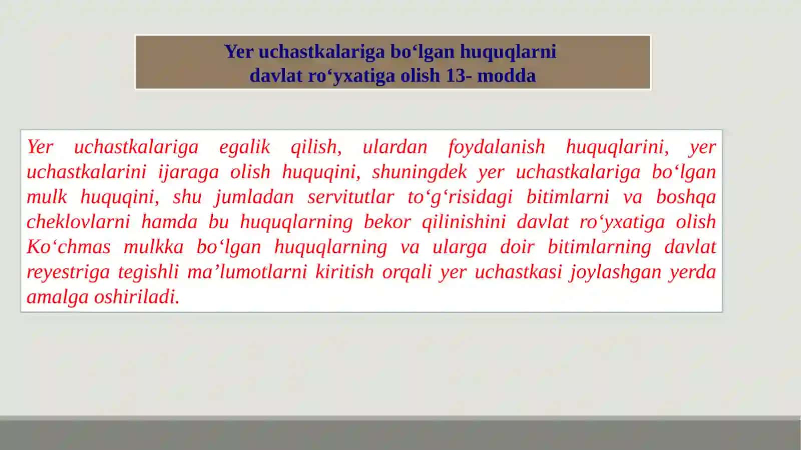 DAVLAT KADASTRLARI ASOSLARI 4
