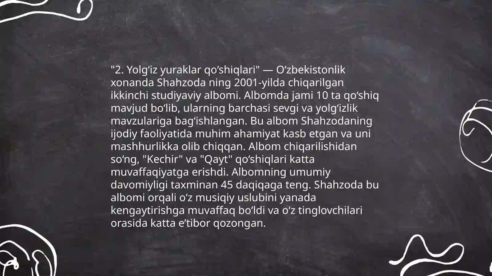 Yolg‘izlik mavzusi O‘zbek xalq qo‘shiqlarida 4