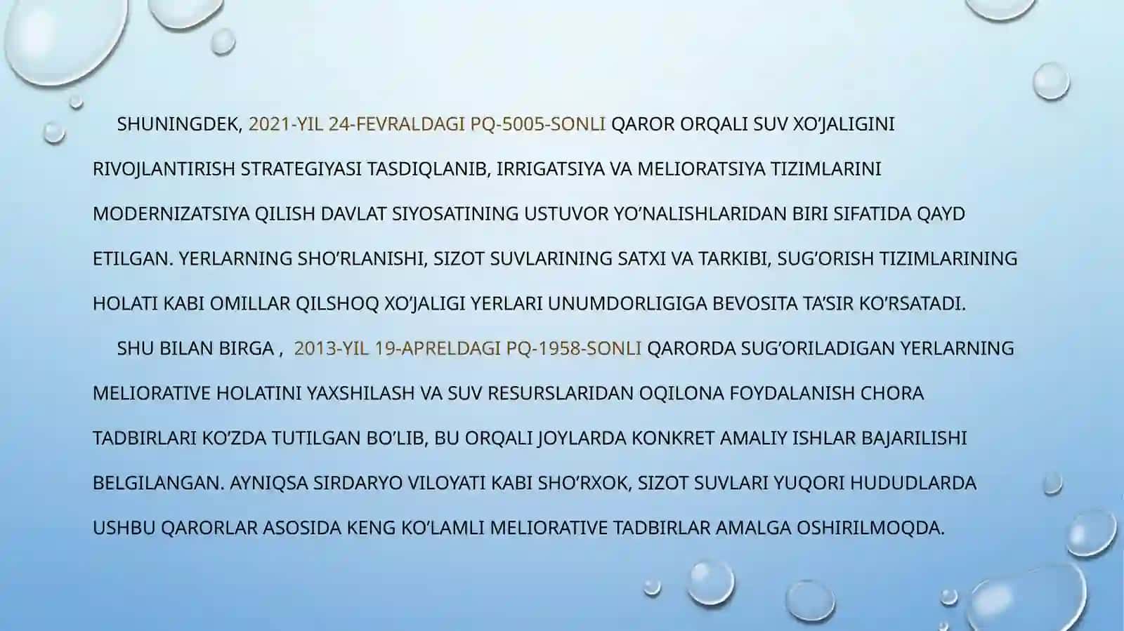 Guliston Davlat Universiteti Agrokimyo va Agrotuproqshunoslik Yo'nalishi Kursi 4