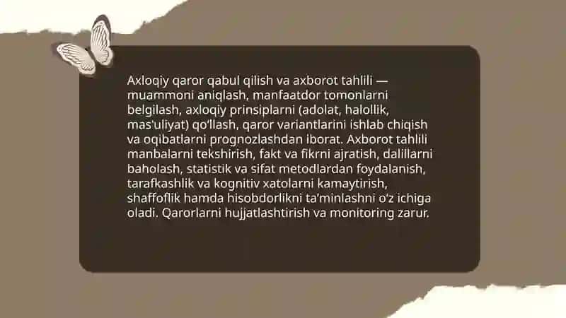 Axloqiy dilemmalar 4