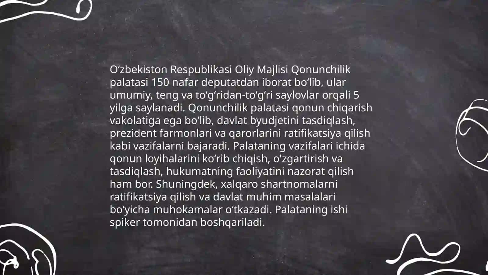 Oliy Majlisning vakolatlari 4