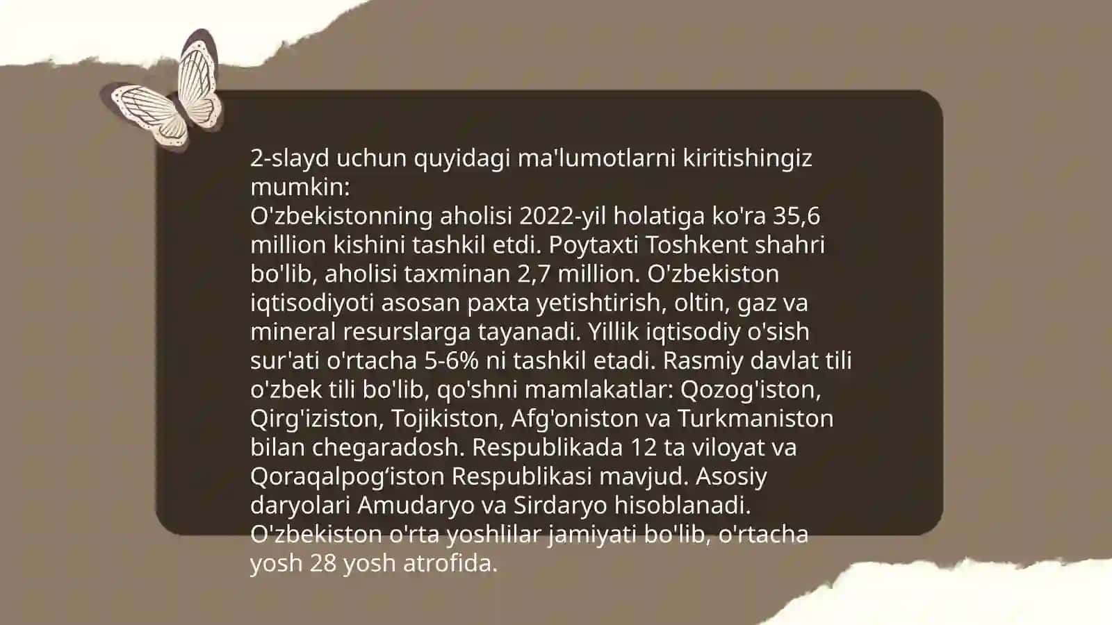 Taqdimotni tayyorlash texnalogiyalari 4