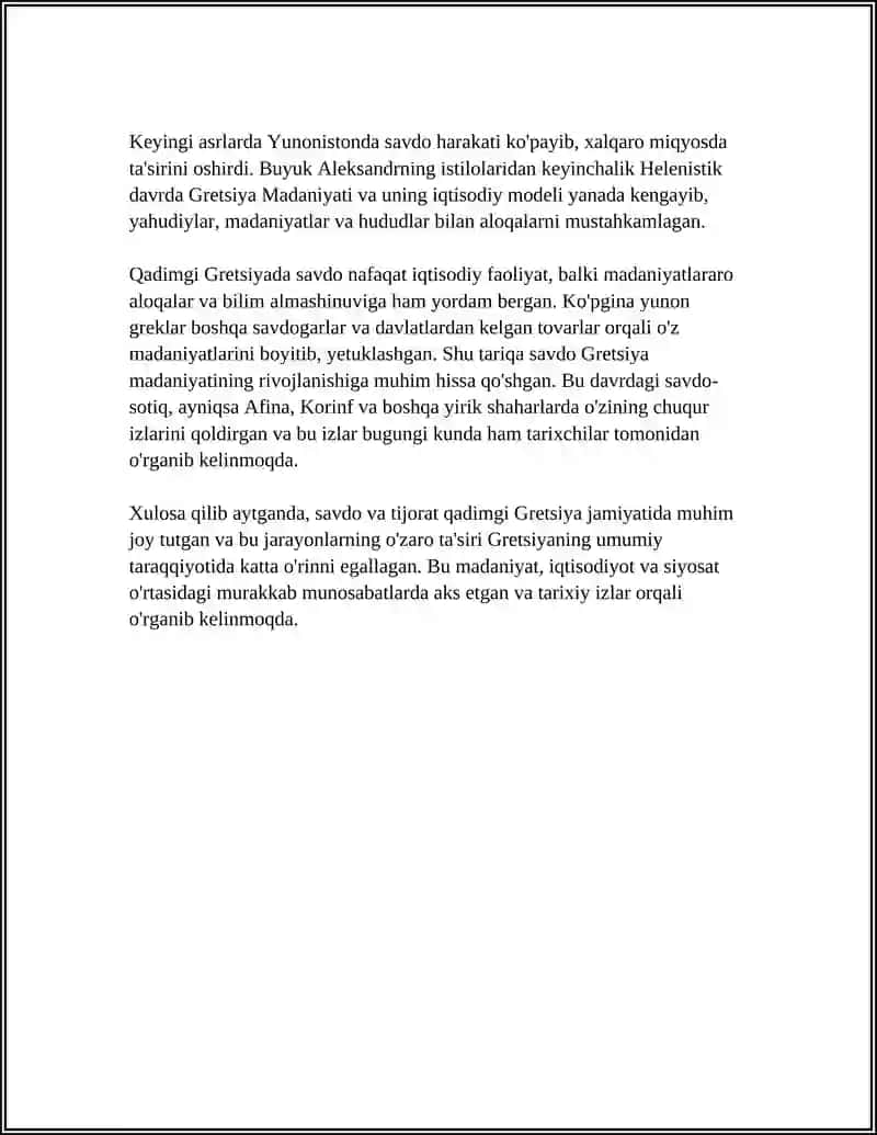 QADIMGI GRETSIYADAGI IQTISODIY G’OYALAR 4
