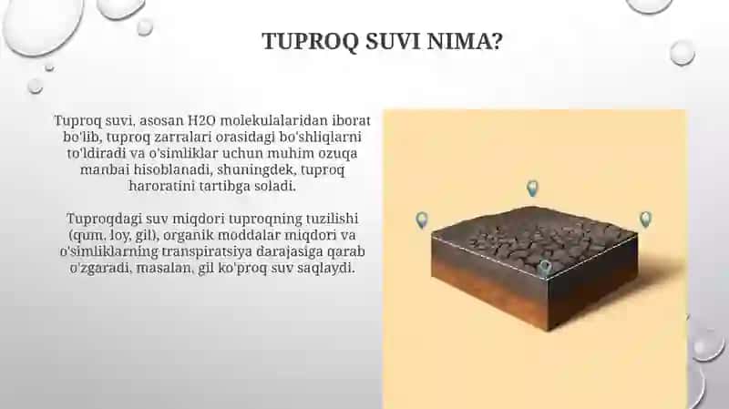 Tuproqning suv xossasi 4