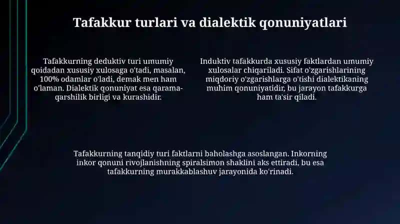 Ong til va tafakkur dialektikasi 4
