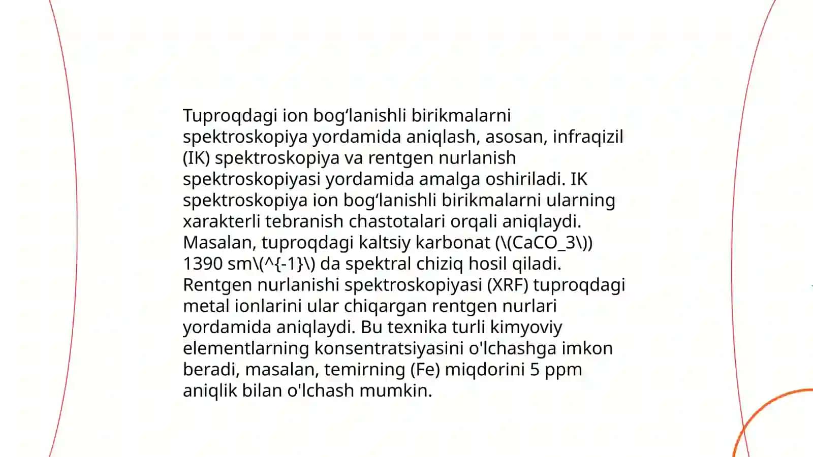 Tuproq suvida ion bogʻlanishli birikmalarni aniqlab ulardan tozalash gʻoyasini ishlab chiqish 4