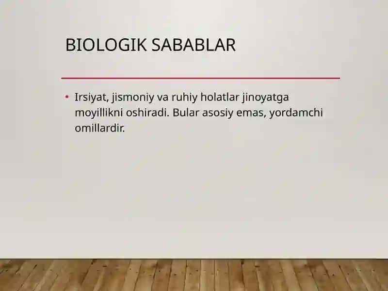 Jinoyatchilik sabablari 4