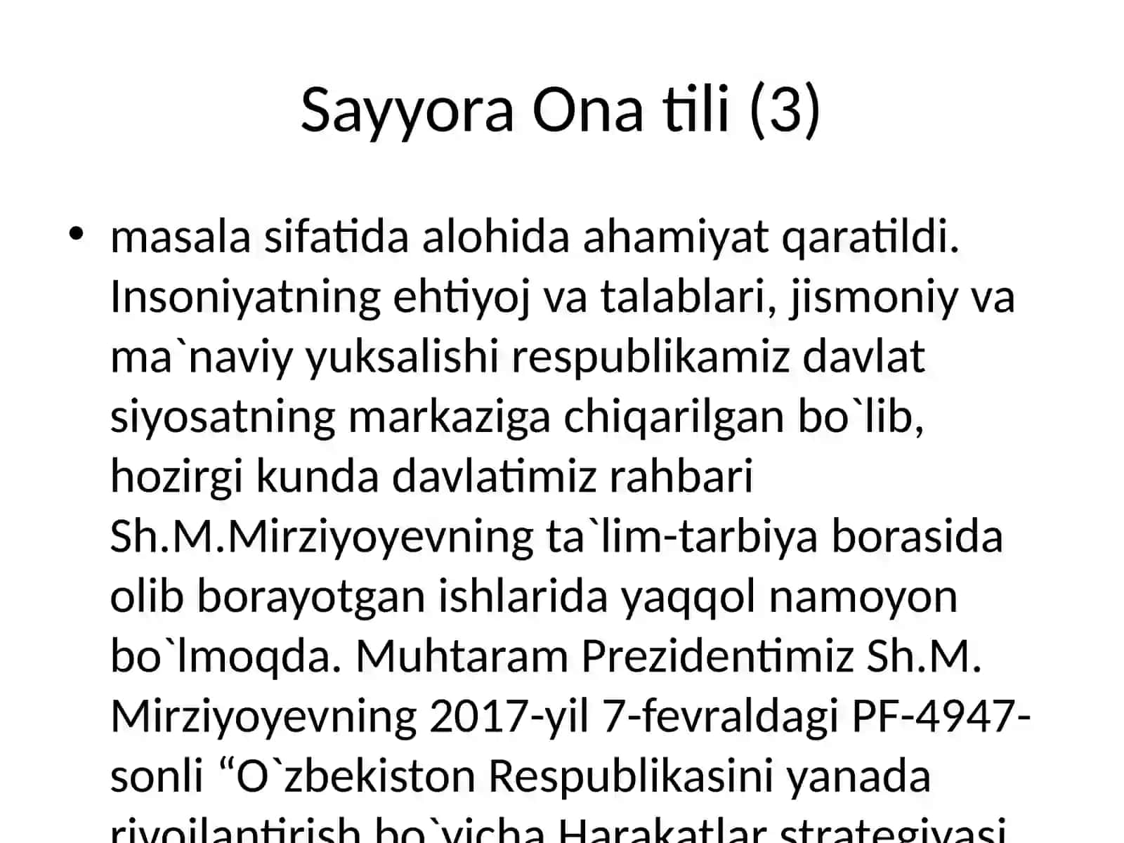 Boshlang’ich sinf ona tili va o’qish savodxonligi darslarida “tabiat ne’matlari” mavzusini o’rgatish 4