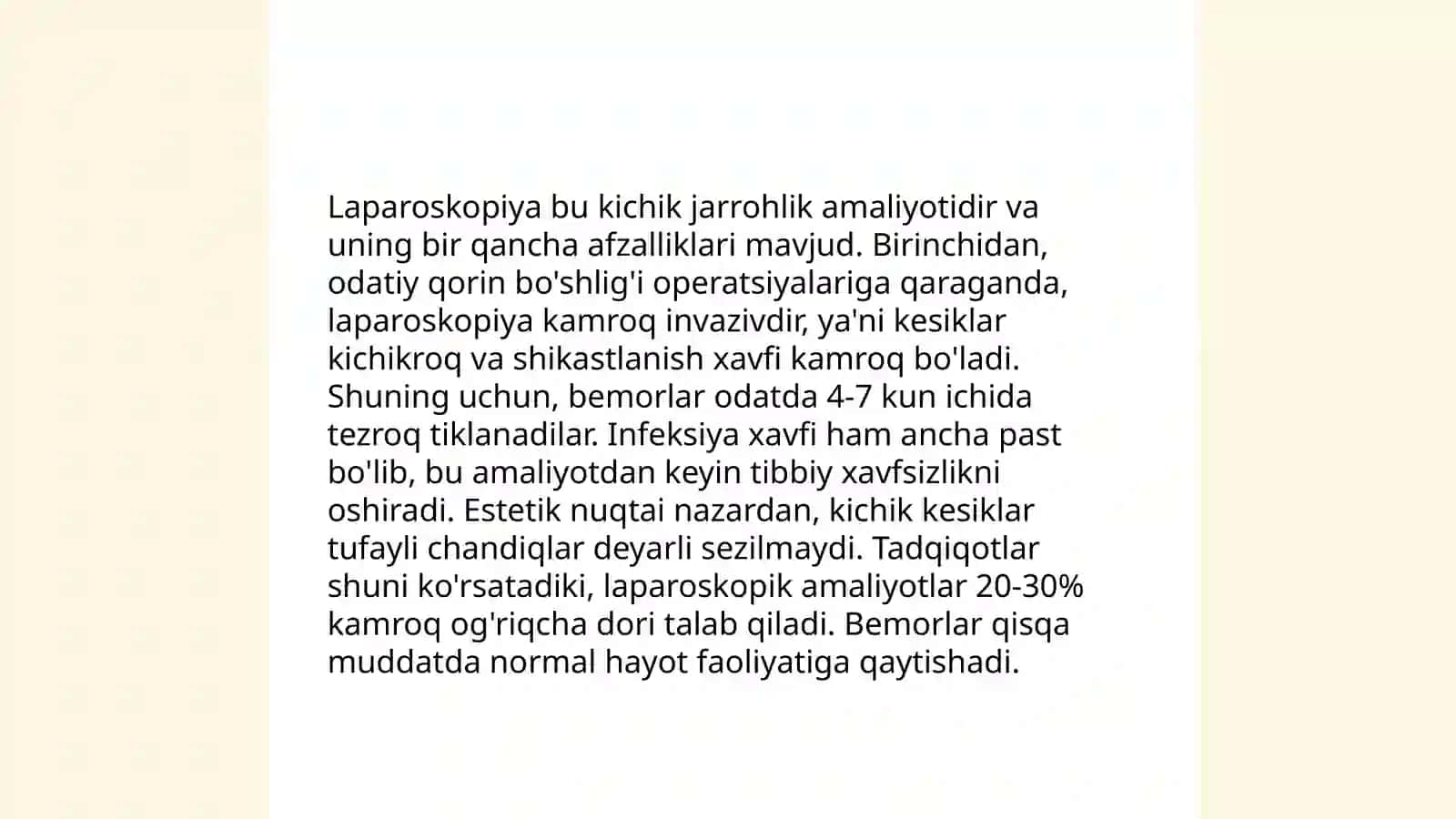 Litotripsiya Laparoskopiyaning jarrohlikda qoʼllanishi 4