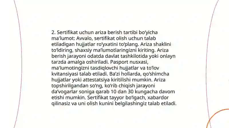 Auditorlik malaka sertifikatini olish jarayoni 4