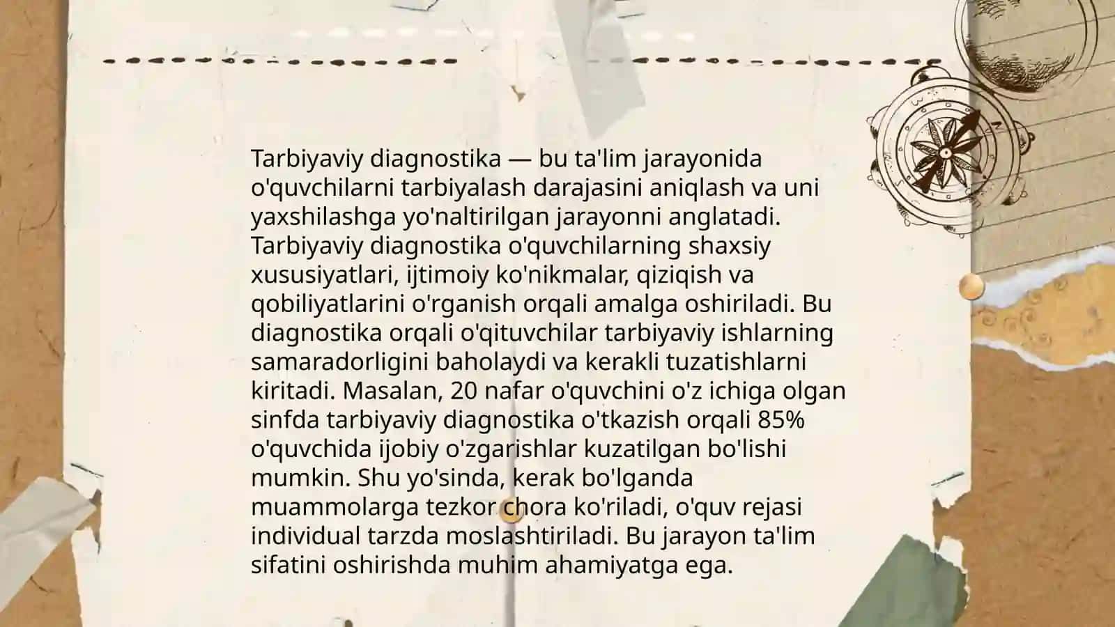 Tarbiyaviy faoliyat diagnostikasining tarixiy tadrijiy rivoji 4