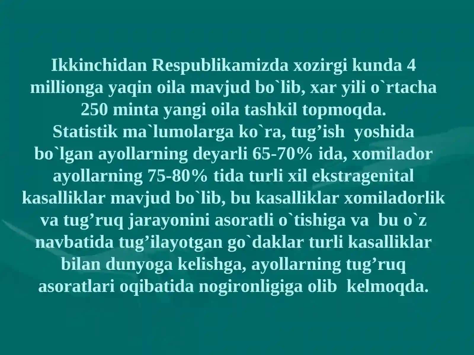 Onalik va bolalikni muxofazaqilish tizimi 4