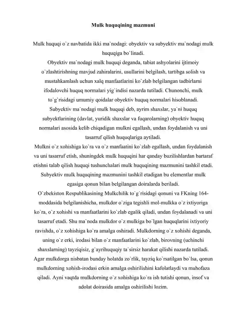 Mulk huquqi 4