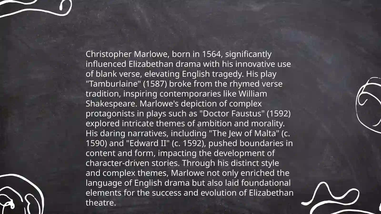 Thomas More(1478- 1535) Christopher Marlowe ( 1564- 1593) 4