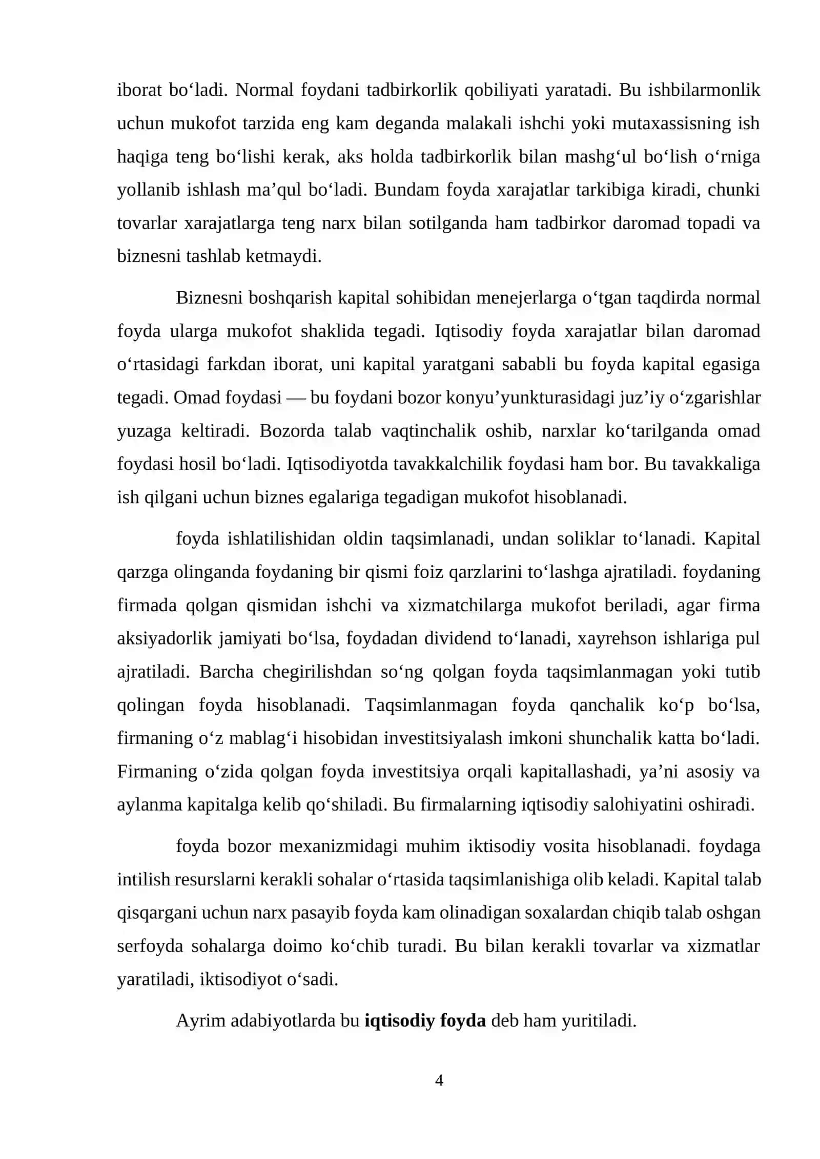 Natijaviy ko‘rsatkich va ta’sir etuvchi omillar 4