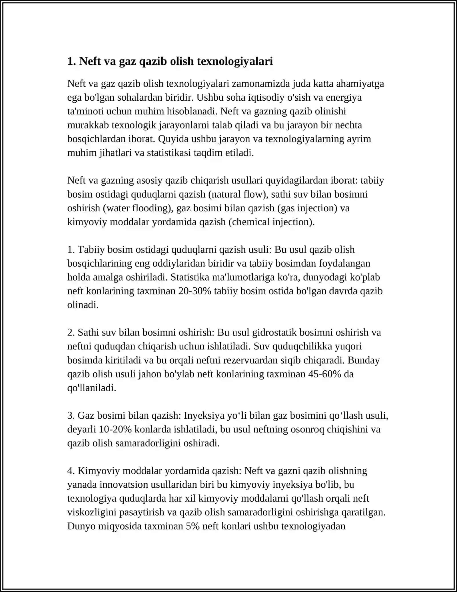 Neft va gaz qazib olish texnologiyalari 4
