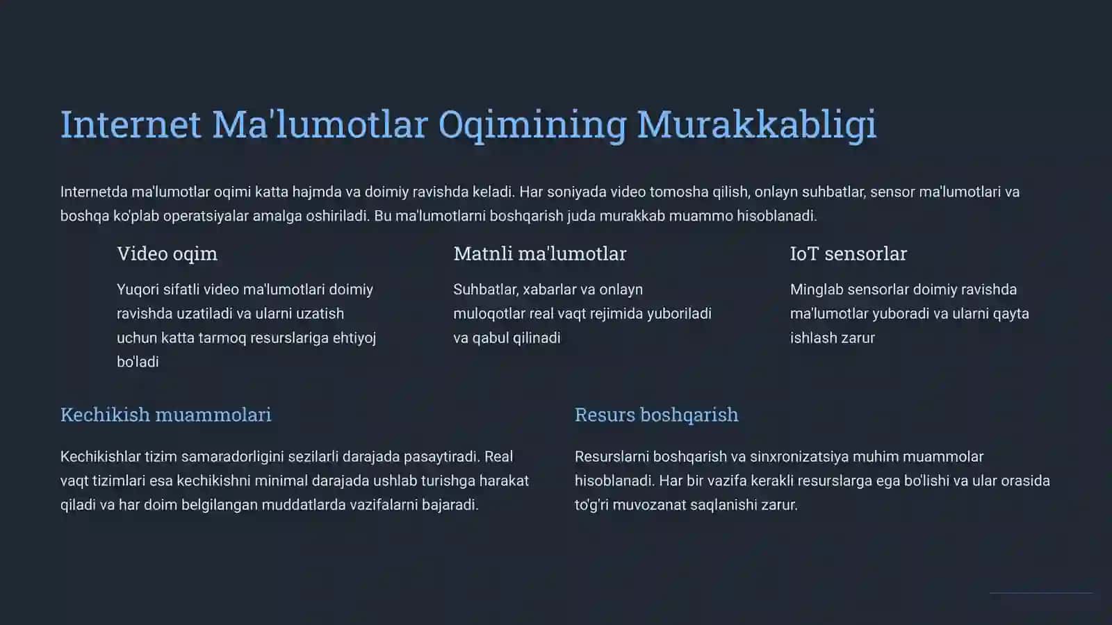Real Vaqt Tizimlarida Internetda Ma'lumotlar Oqimini Parallel Qayta Ishlash 4
