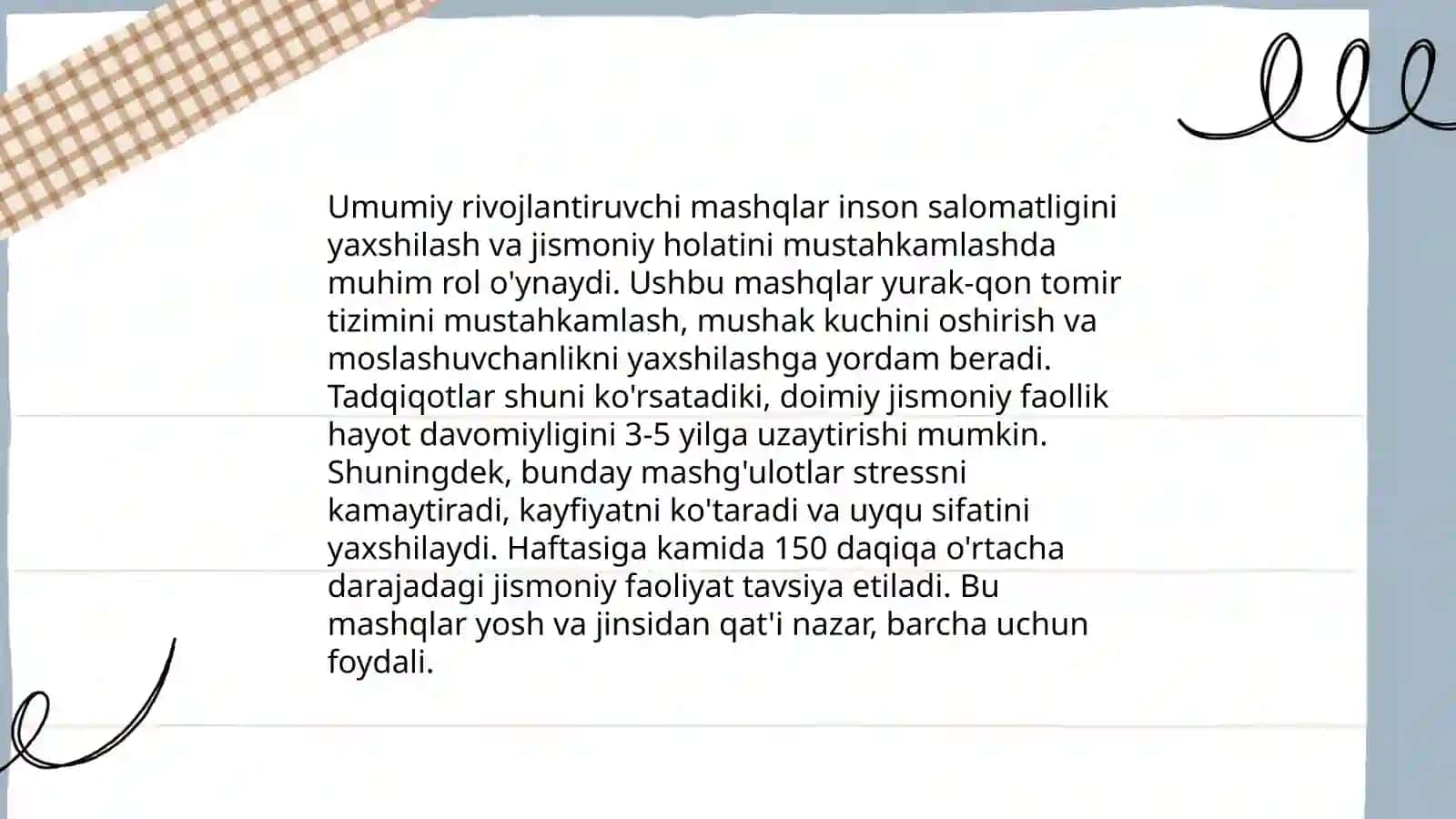 Umum rivojlantiruvchi mashqlar 4