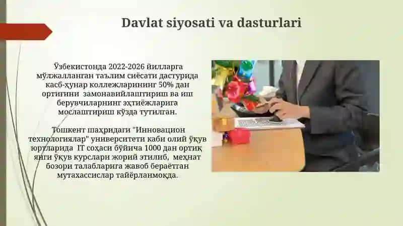 Mehnat bozorining talablarini tahlil qilish 4