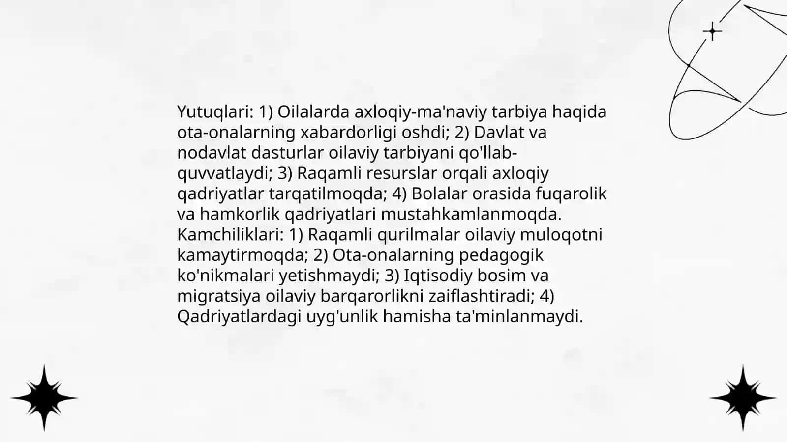 Zamonaviy axloqiy tarbiyaning yutuqlari va kamchiliklari 4