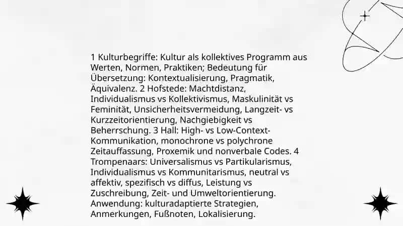Einführung ins Fach Interkulturelle Kommunikation in der Übersetzung 4