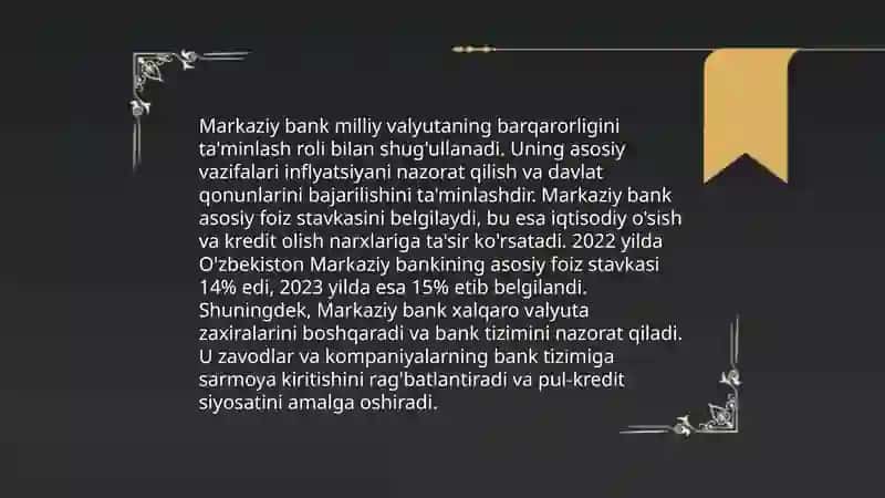 Iqtisodiyotni tartibga solishda davlatning pul-kredit siyosati vositalari 4