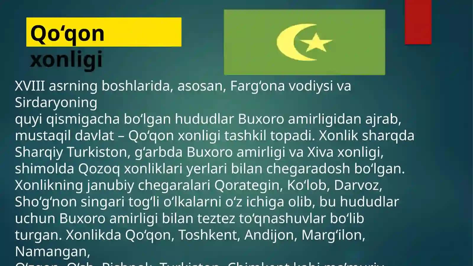XVII-XX asr Oʻrta Osiyo tarixiy geografiyasi 4
