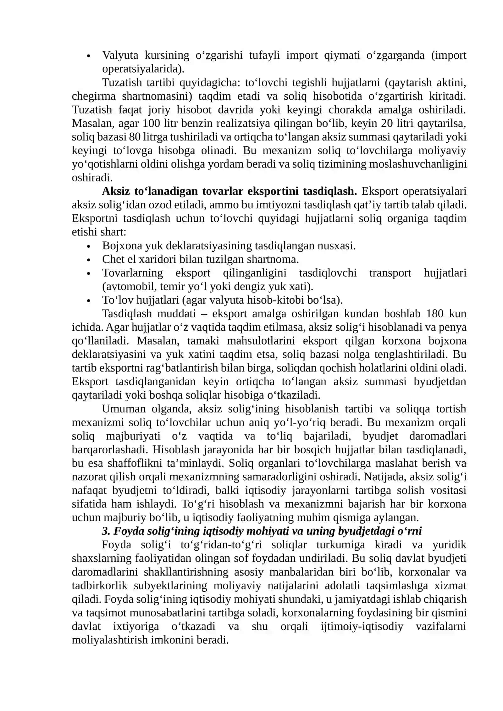 Aksiz solig‘i va foyda solig‘i 4