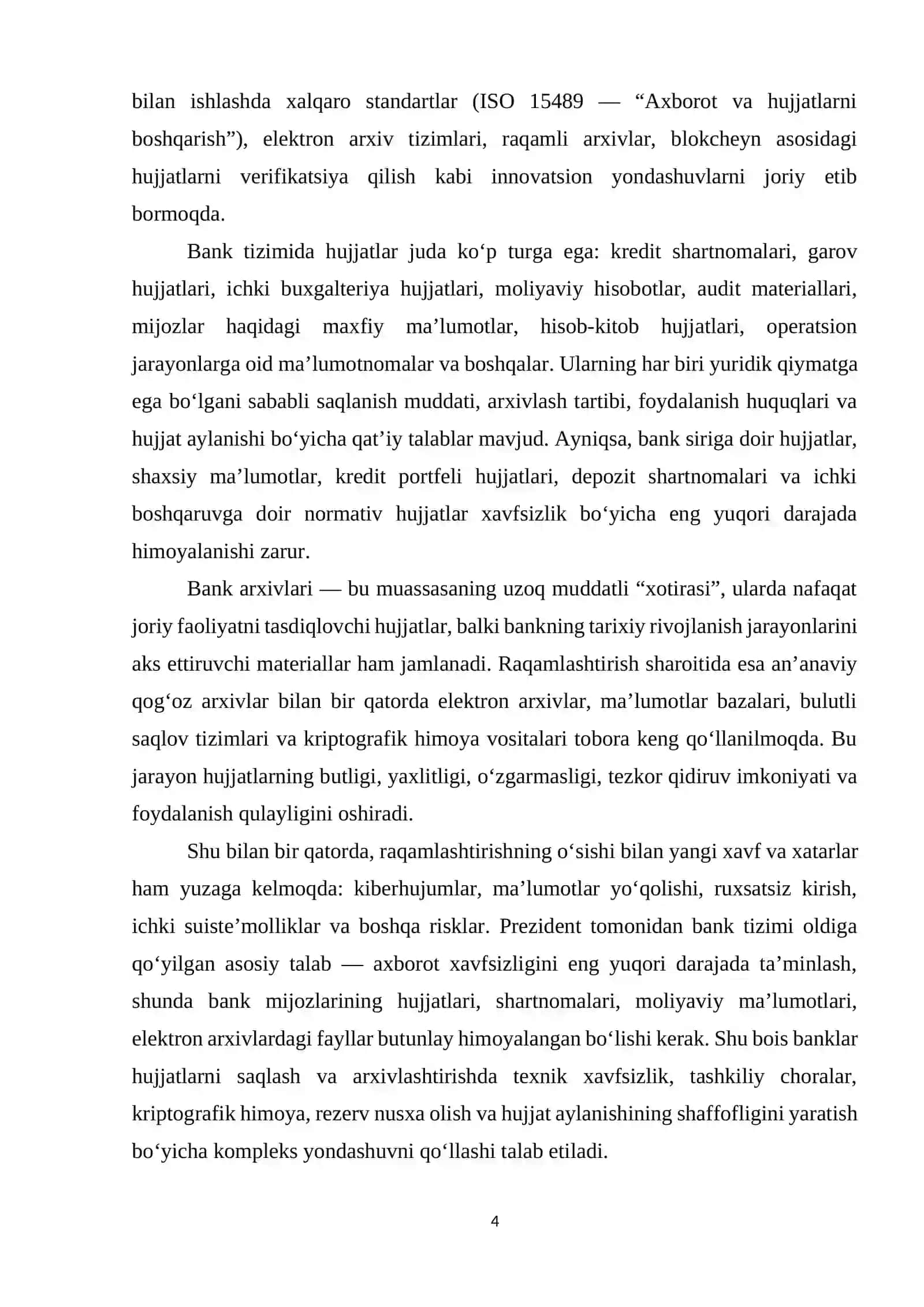 BANKLARDA XUJJATLARNI SAQLASH VA ARXIVLASH 4