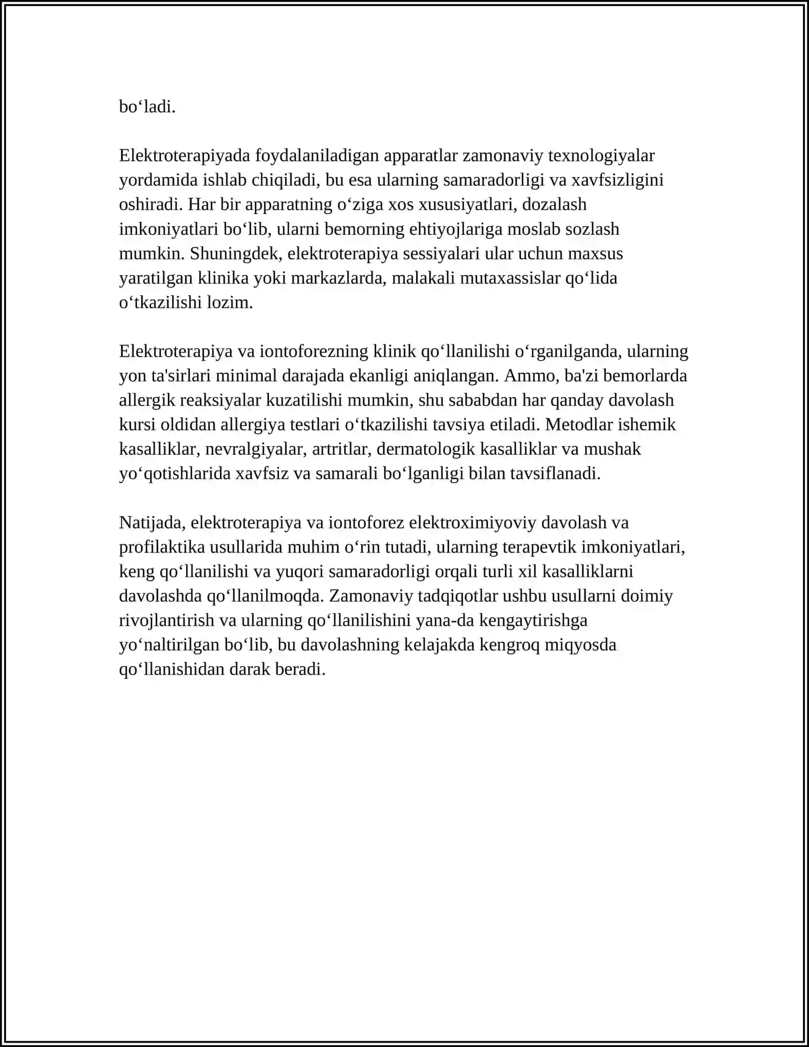 Elektrokimyoviy Davolash va Profilaktika Usullari 4