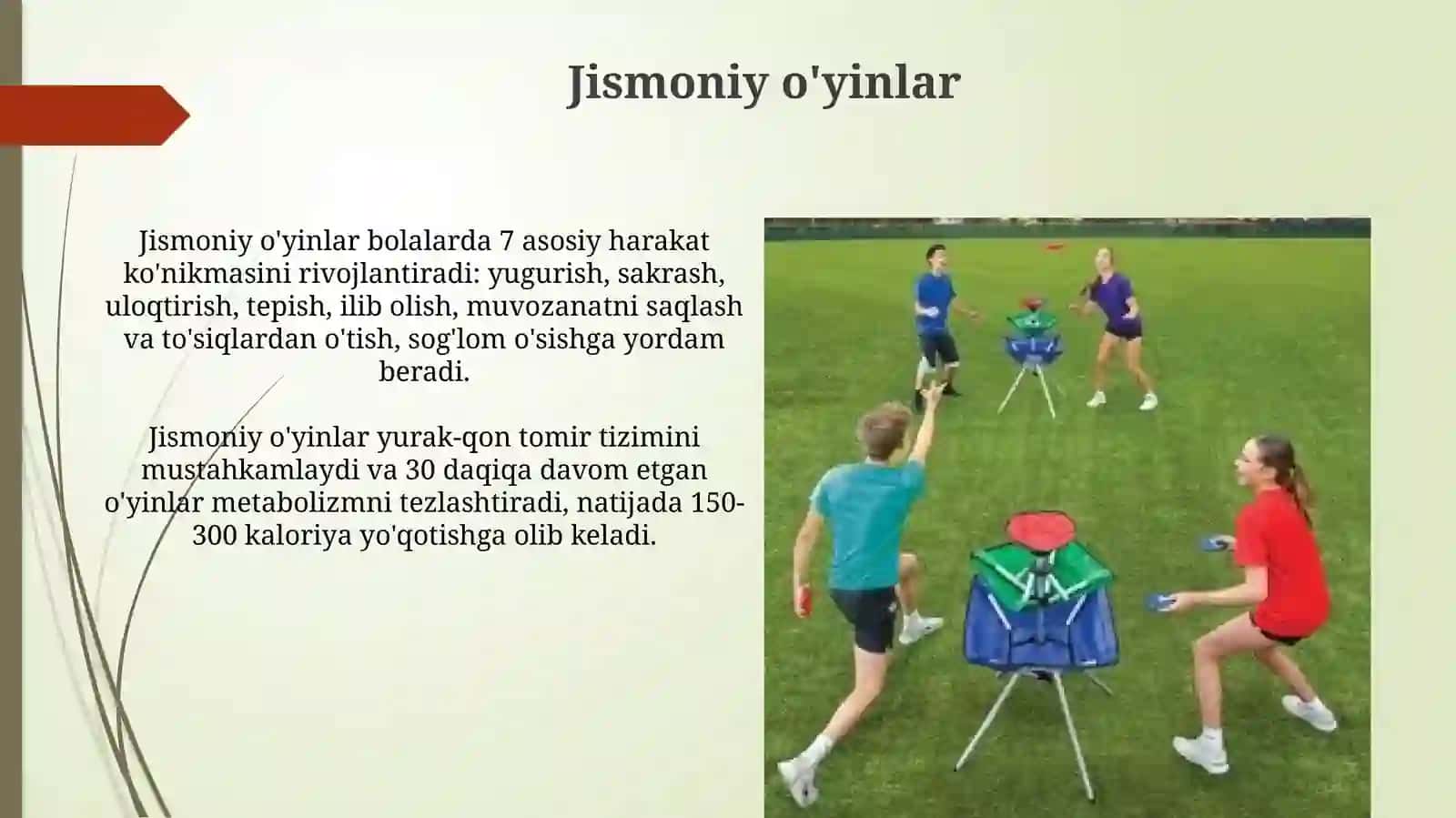 O'yinlarning turlari va tasnifi 4