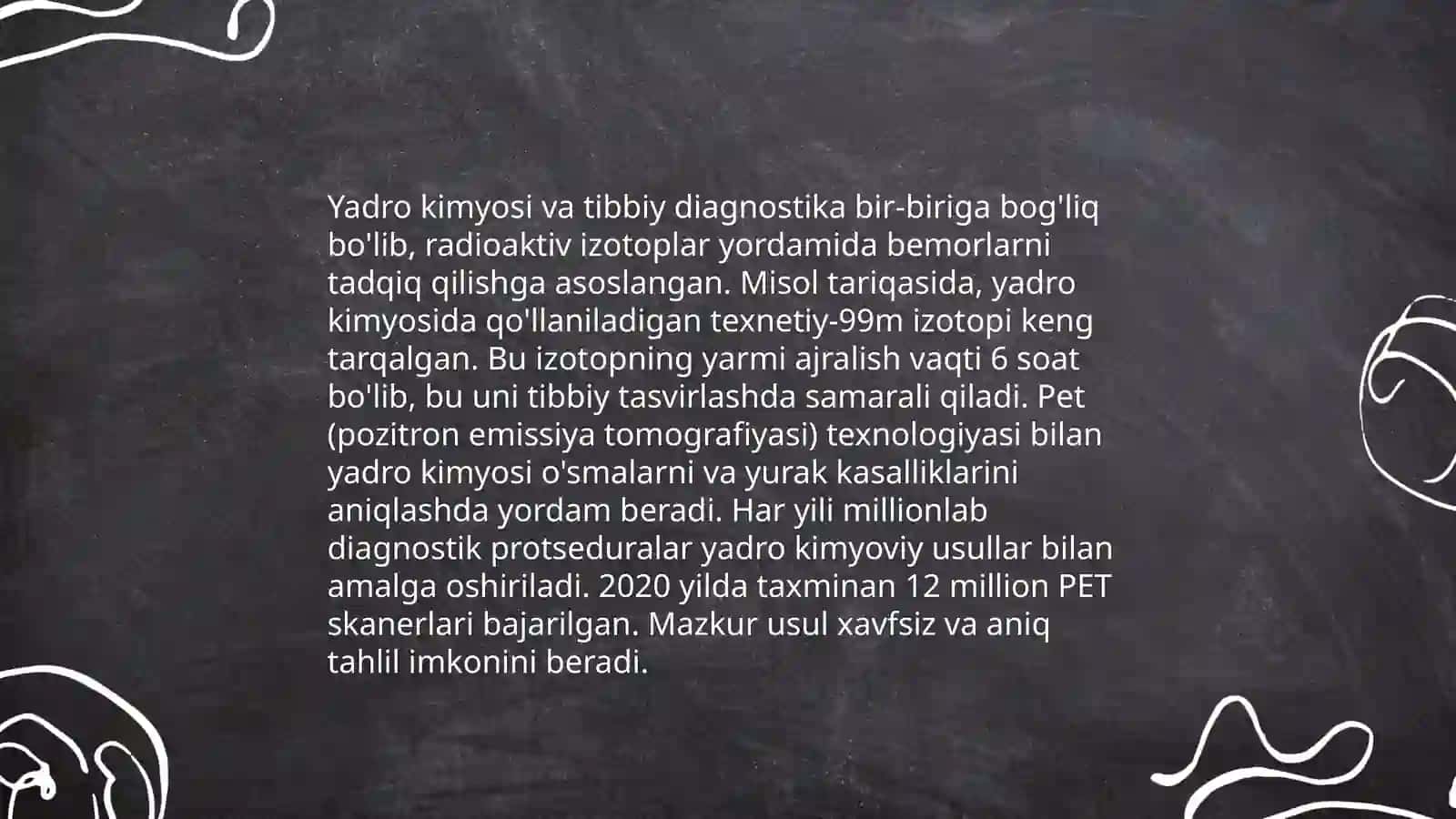 Yadro kimyosininh tibbiyitdagi o'rni 4