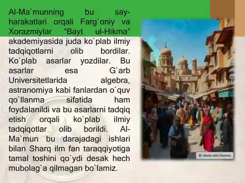 IX-XII asrlarda mamlakatimiz hududida ro'y bergan madaniy uyg'onish 4
