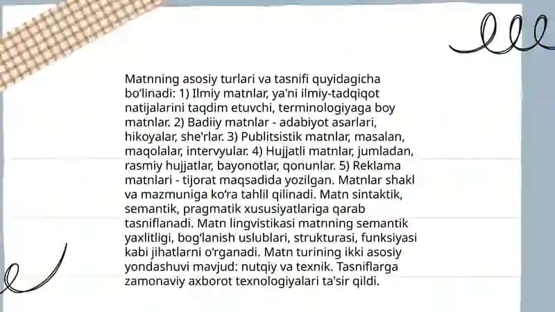 Matnni shakllantiruvchi vositalar 4