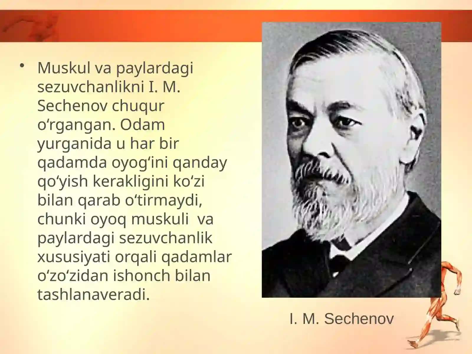 Muskul, pay va bo‘g‘imlar orqali sezish (harakat analizatori) 4