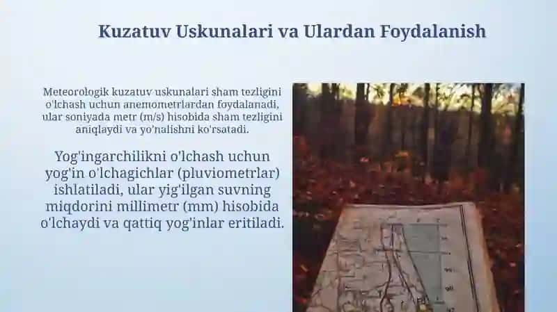 Meteorologik Kuzatuvlar: Asosiy Maqsadi va Vazifalari 4