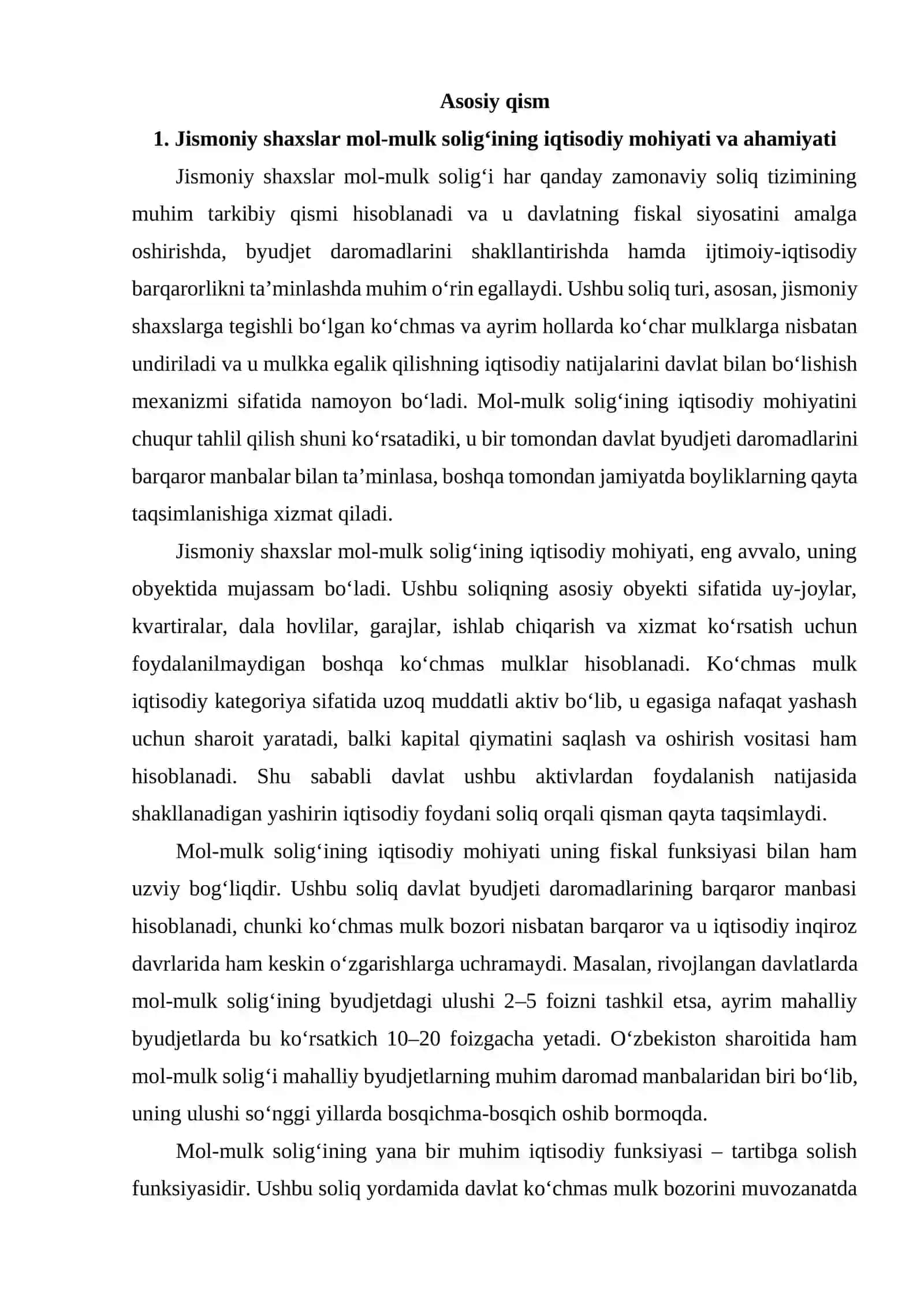 Jismoniy shaxslar mol-mulkiga solinadigan soliqning o‘ziga xos xususiyatlari 4
