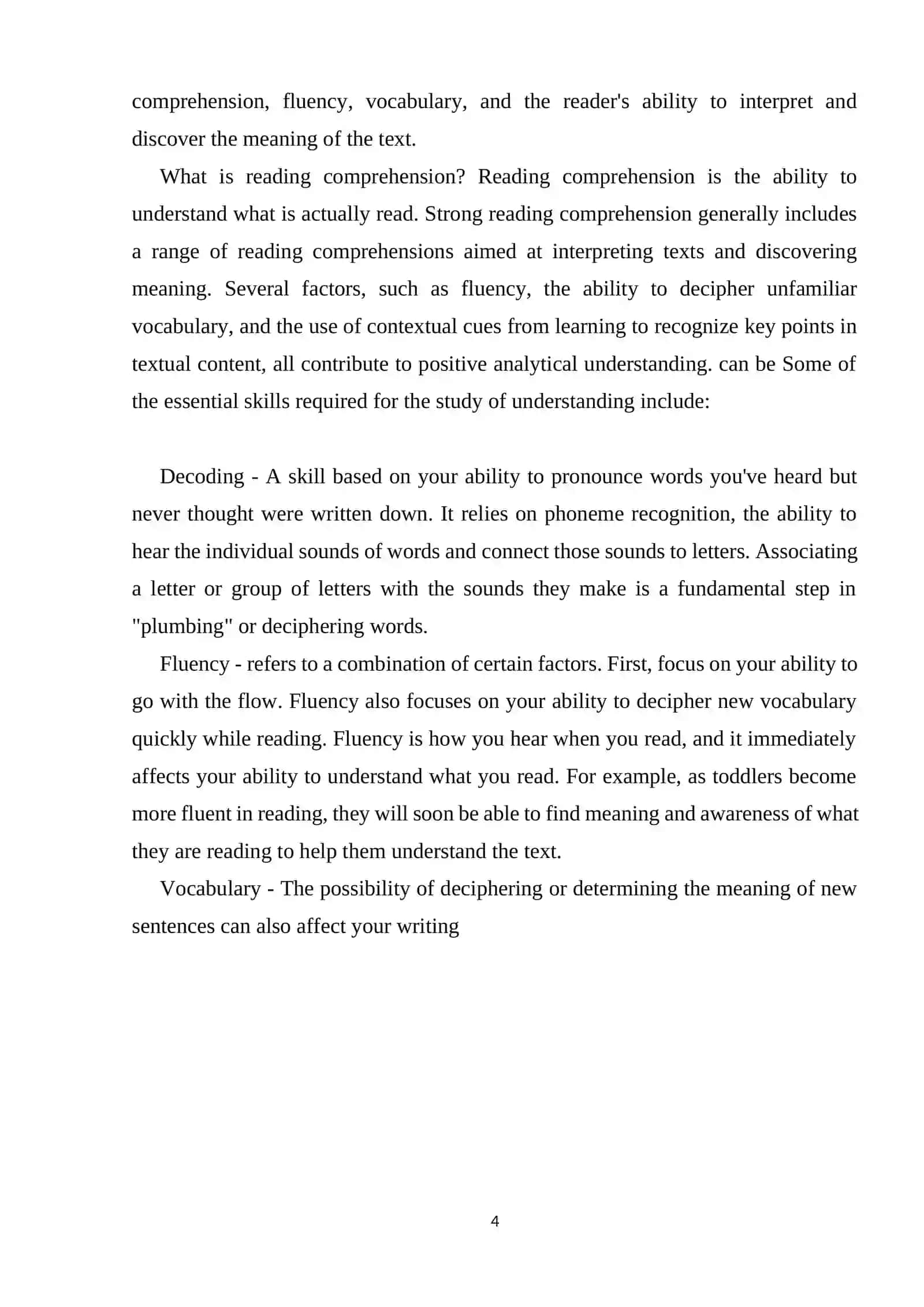 TEACHING READING ON THE TOPIC NATURAL RESOURCES AND RATIONAL USE OF THEM FOR THE INTERMEDIATE LEVEL PUPILS 4