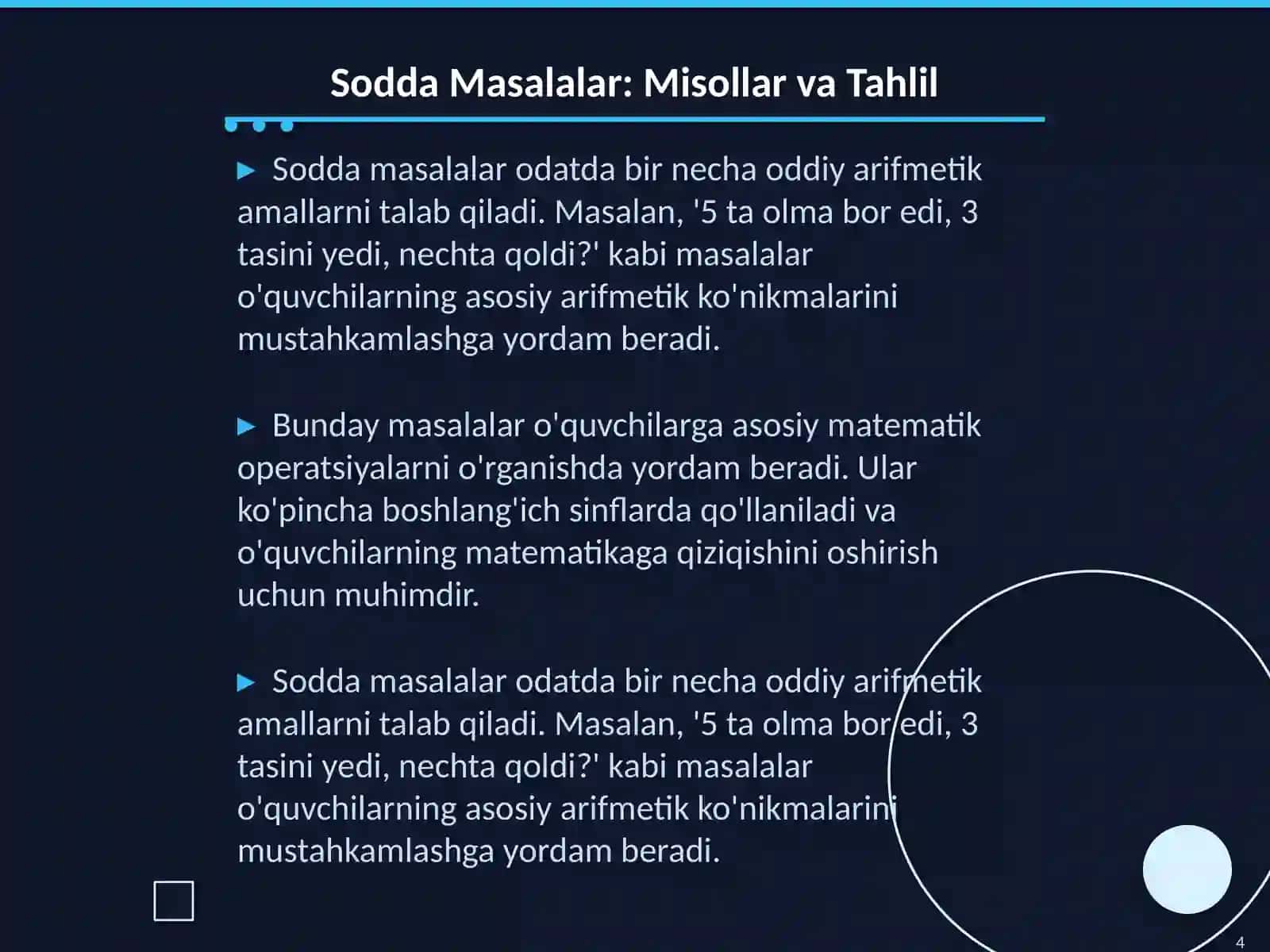 Masalalar va Ularning Tasnifi 4