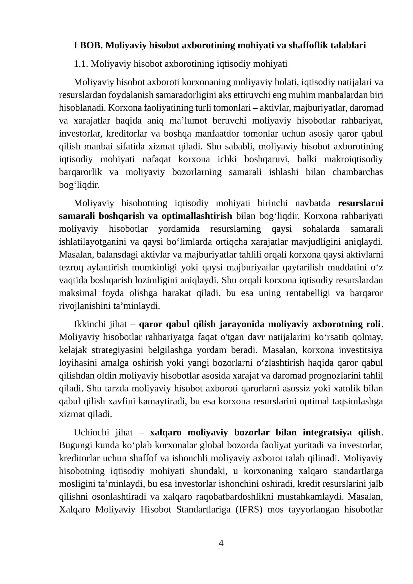 Moliyaviy hisobot axborotning shaffofligi va ishonchliligini ta'minlash usullari 4