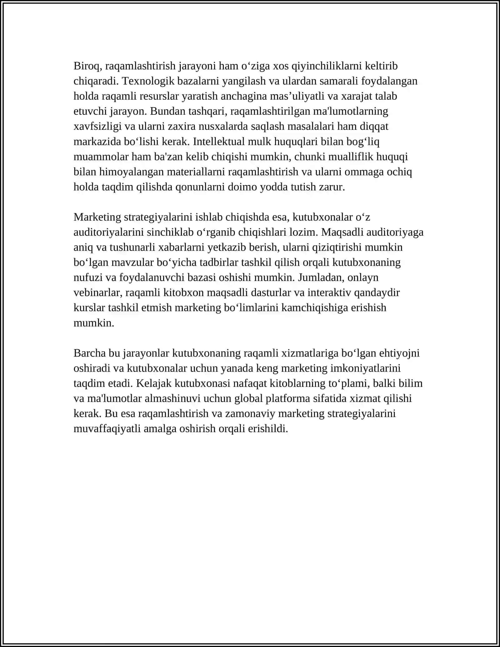 KUTUBXONALARNI RAQAMLASHTIRISH VA MARKETING 4