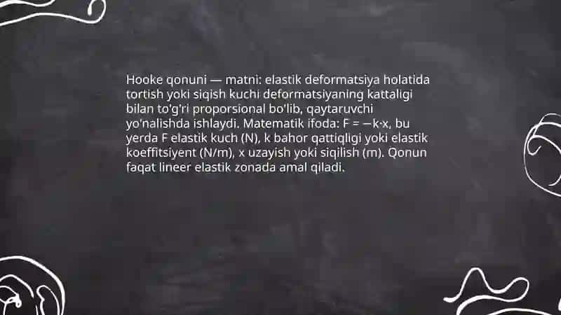 Elastik kuchlar 4