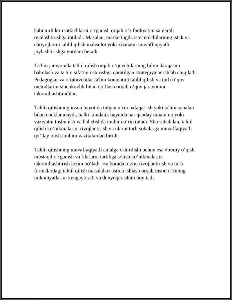 TAFAKKUR OPERATSIYALARI 4