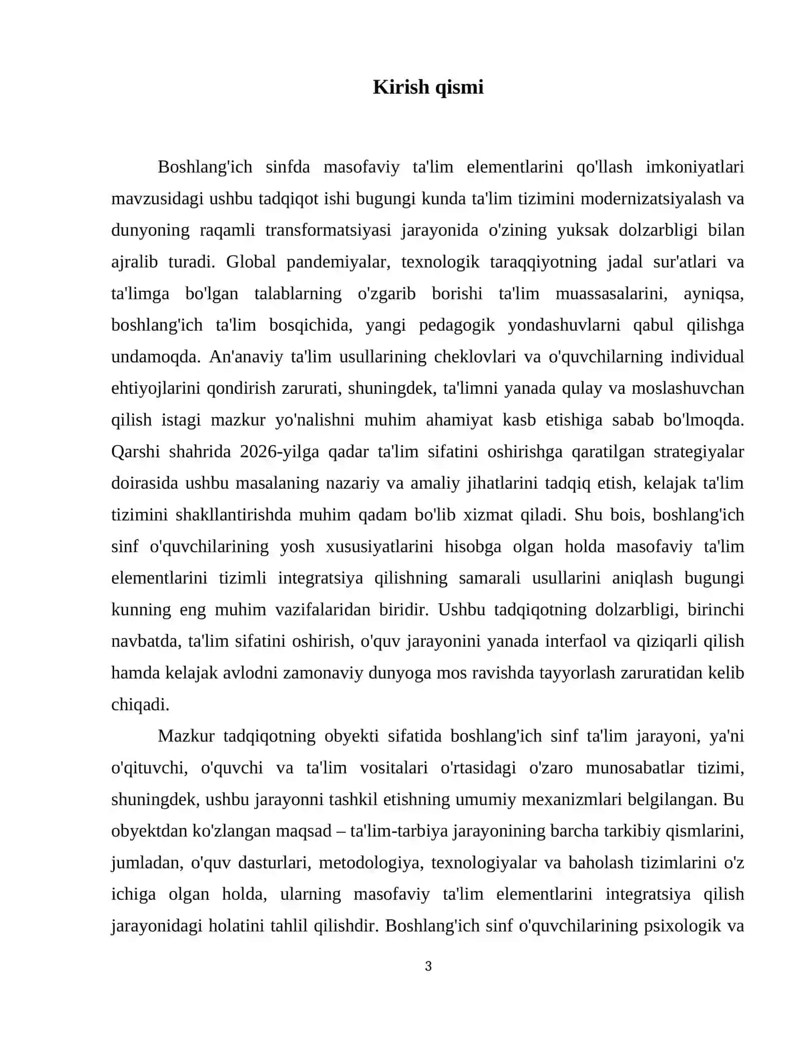 Boshlangʻich sinfda masofaviy taʼlim elementlarni qoʻllash imkoniyatlari. 4