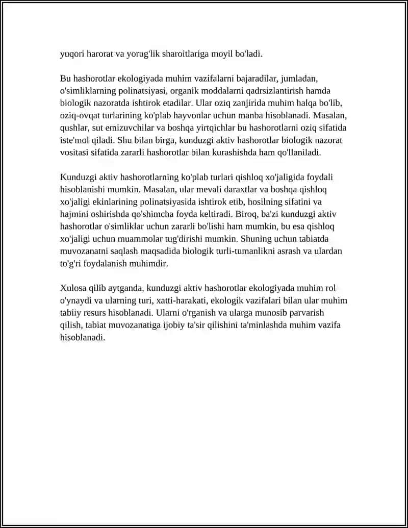 Kunduzgi aktiv hashorotlar 4